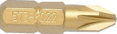 No.2 P/DRIV TITANIUM SCREWDRIVER BIT 1/4' HEX S