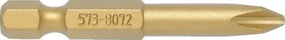 No.2 CR/PT TITANIUM SCREWDRIVER BIT 1/4' DIR. D