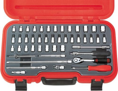 46PCE MM/AF SOCKET SET 1/4' SQ.DR.